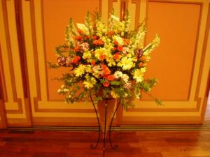 御祝　パーティのスタンド花｜「フローリスト金丸」　（茨城県つくば市の花キューピット加盟店 花屋）のブログ